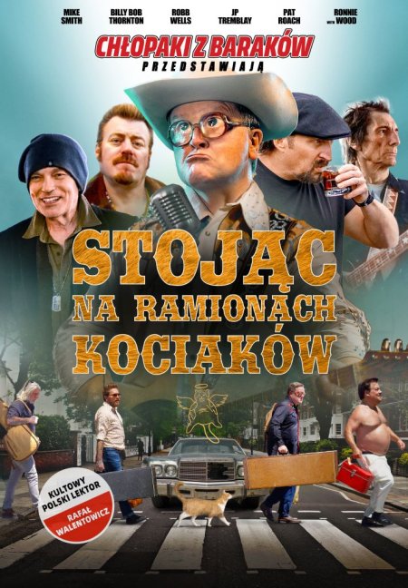 Chłopaki z baraków przedstawiają. Stojąc na ramionach kociaków